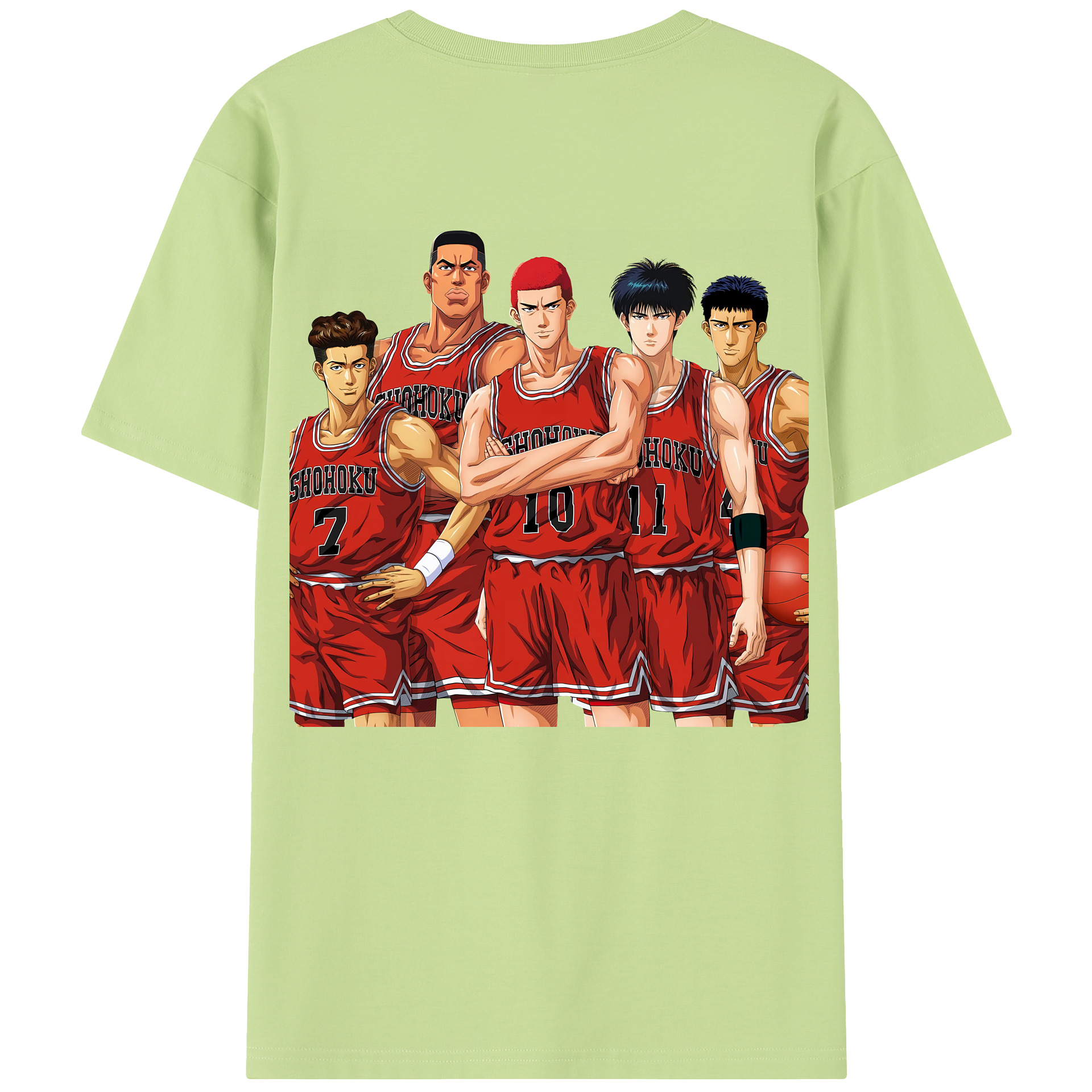 SLAM DUNK／スラムダンク 綿100％半袖Tシャツ（背面プリント）